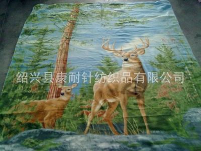 紹興康耐針紡織 廠家直銷(xiāo)康耐鹿系列雙面絨平網(wǎng)毛毯，秋冬舒適之選